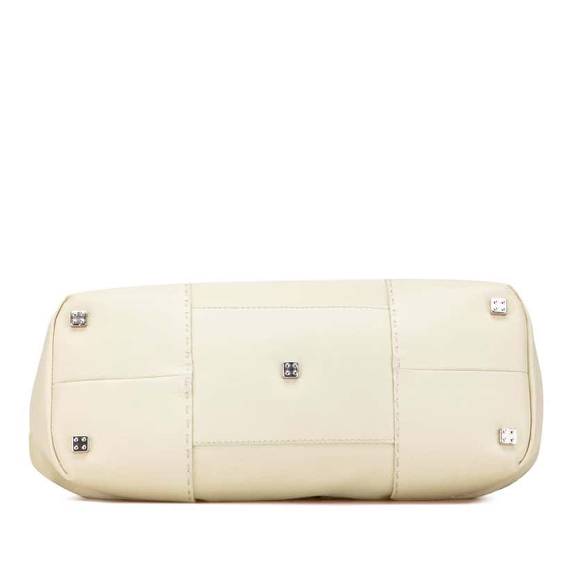 Loewe Leather Fusta 30 Tote White Leather Good condition - Inside View