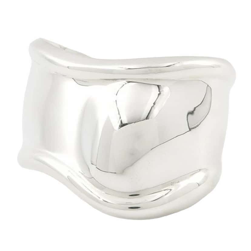 Tiffany & Co Elsa Peretti Sterling Silver Medium Size Small Bone Cuff Bracelet Silver Silver Good condition - Front View