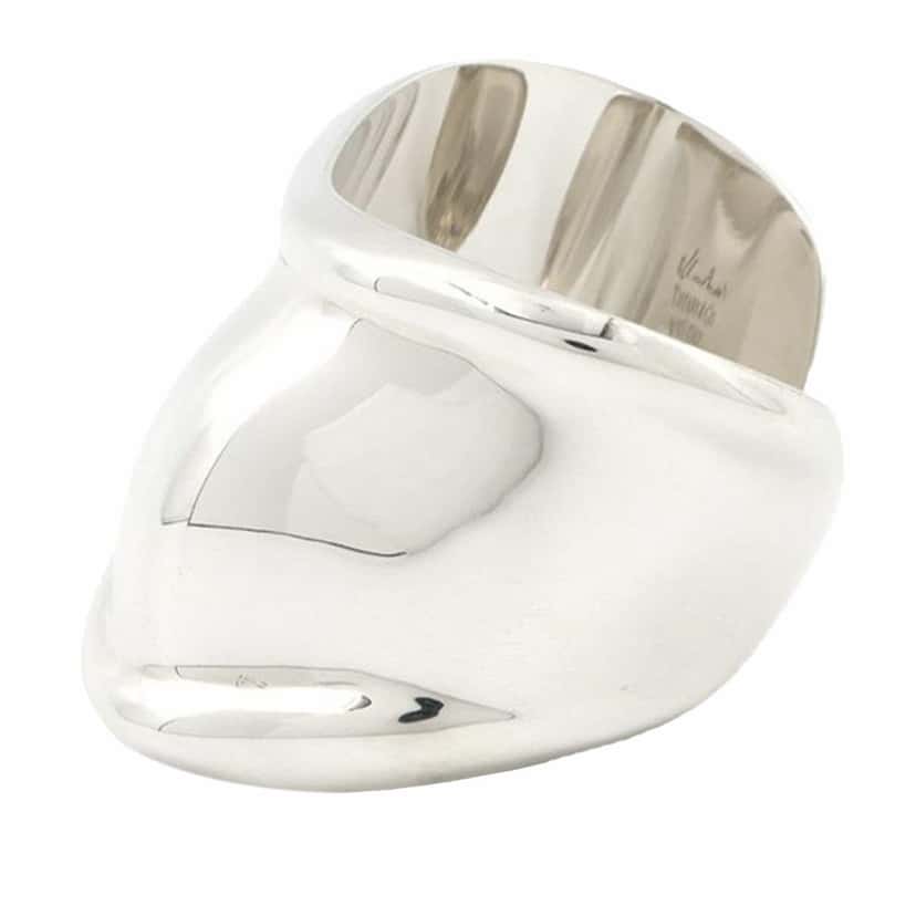 Tiffany & Co Elsa Peretti Sterling Silver Medium Size Small Bone Cuff Bracelet Silver Silver Good condition - Back View