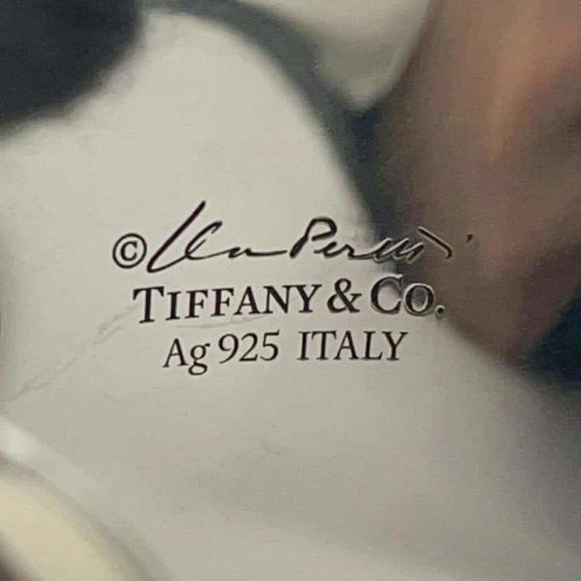 Tiffany & Co Elsa Peretti Sterling Silver Medium Size Small Bone Cuff Bracelet Silver Silver Good condition - Model View