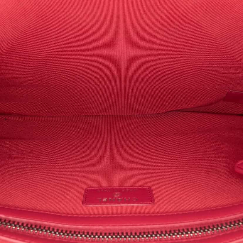 Chanel Large Aged Calfskin Gabrielle O Case Clutch Black Leather Good condition - Model View