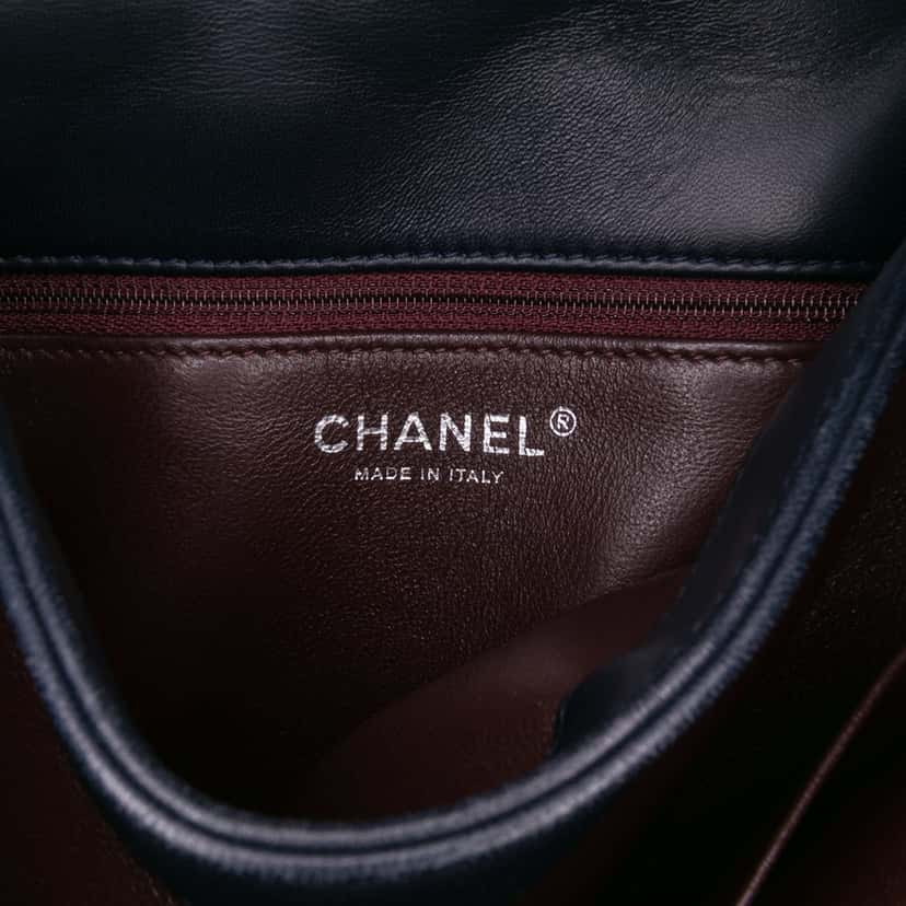 Chanel Medium Lambskin Trendy CC Flap Black Leather Fair condition - Box View