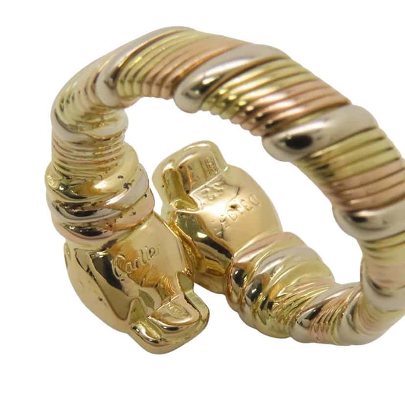 Cartier 18K Tricolor Gold Panthere de Cartier Ring Gold Metal Good condition - Model View