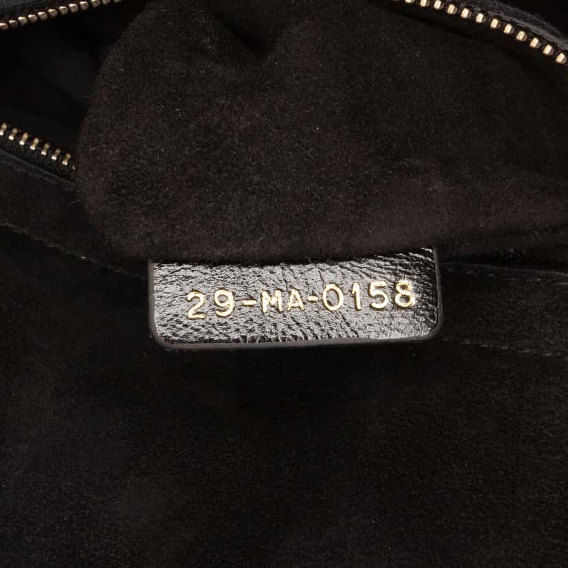 Dior Small Crinkled Patent Cannage My ABCDior Lady Dior Black Leather Good condition - Box View