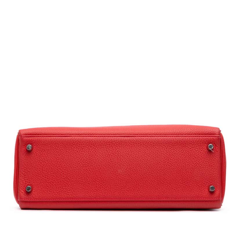Hermès Togo Kelly II Retourne 32 Red Leather Good condition - Inside View