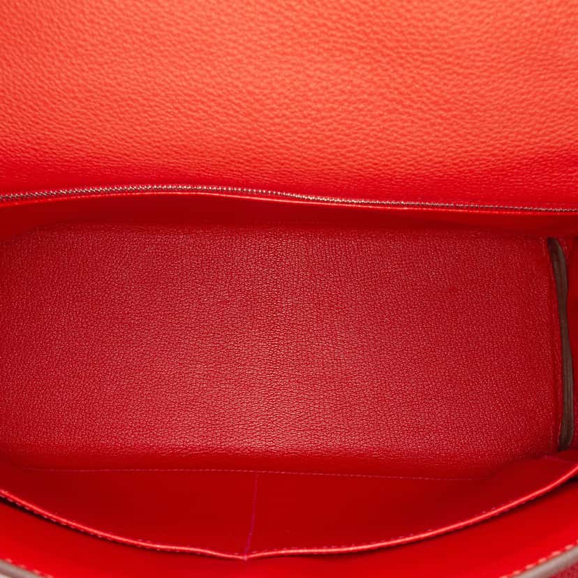 Hermès Togo Kelly II Retourne 32 Red Leather Good condition - Model View