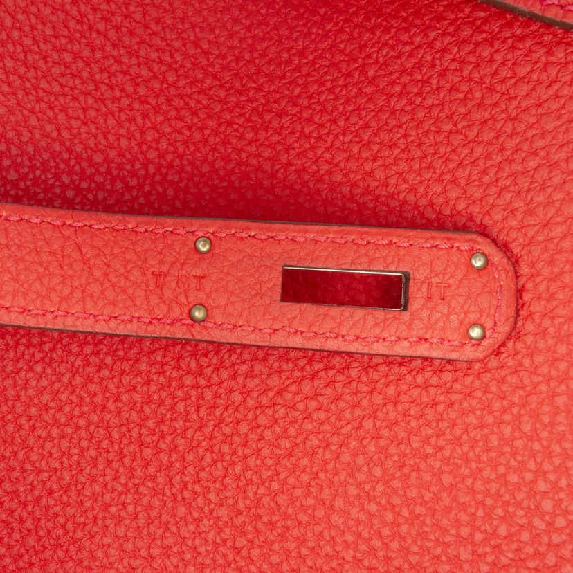 Hermès Togo Kelly II Retourne 32 Red Leather Good condition - Box View