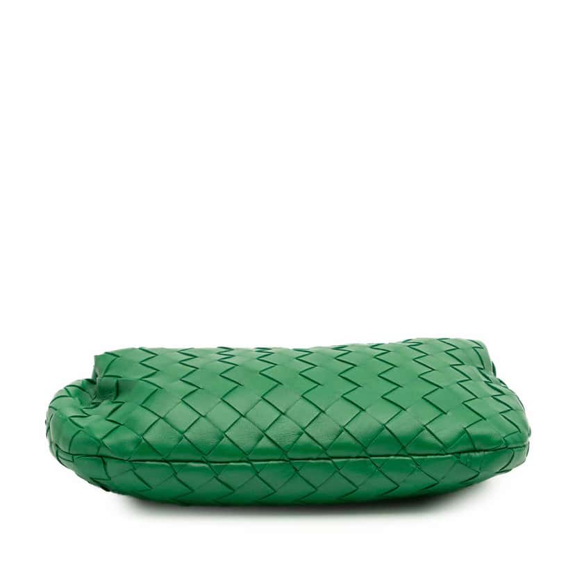 Bottega Veneta Mini Nappa Intrecciato Jodie Green Leather Good condition - Inside View
