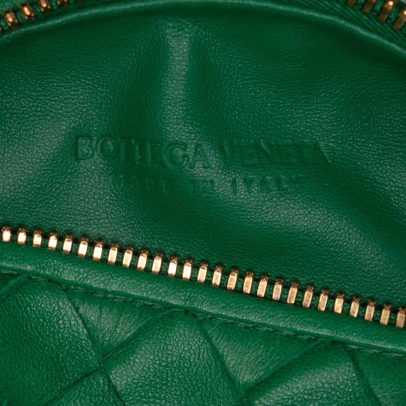 Bottega Veneta Mini Nappa Intrecciato Jodie Green Leather Good condition - Box View