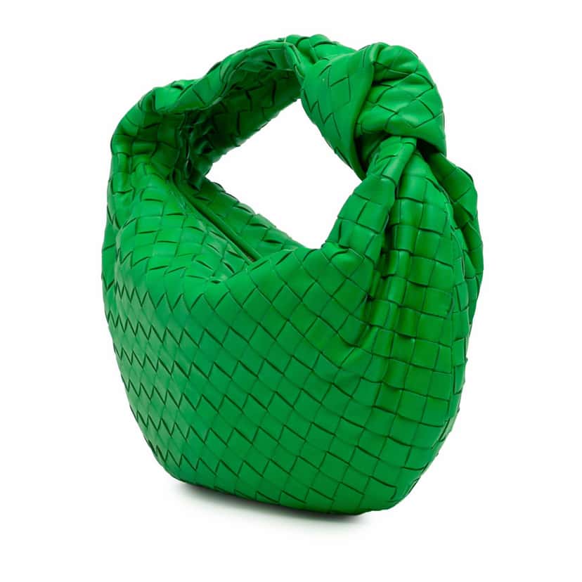 Bottega Veneta Teen Nappa Intrecciato Jodie Green Leather Good condition - Back View