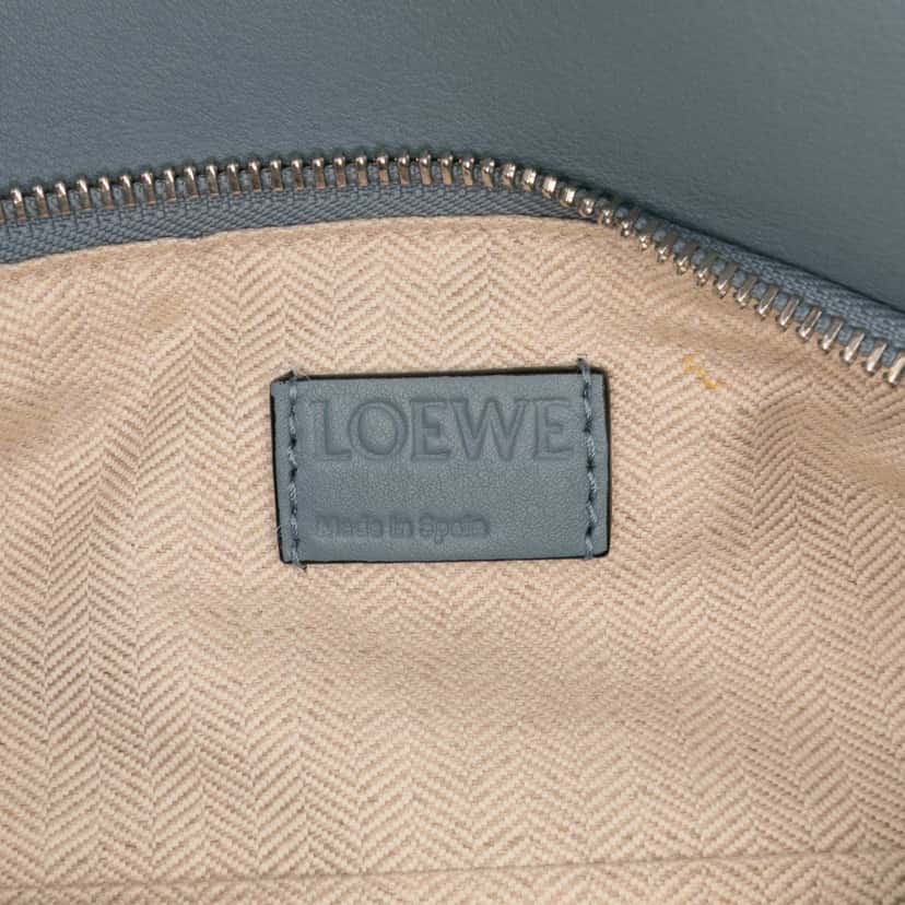 Loewe Small Calfskin Puzzle Satchel Blue Leather Good condition - Box View