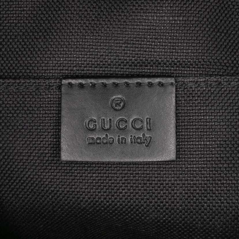 Gucci GG Supreme Web Crossbody Black Canvas Good condition - Box View