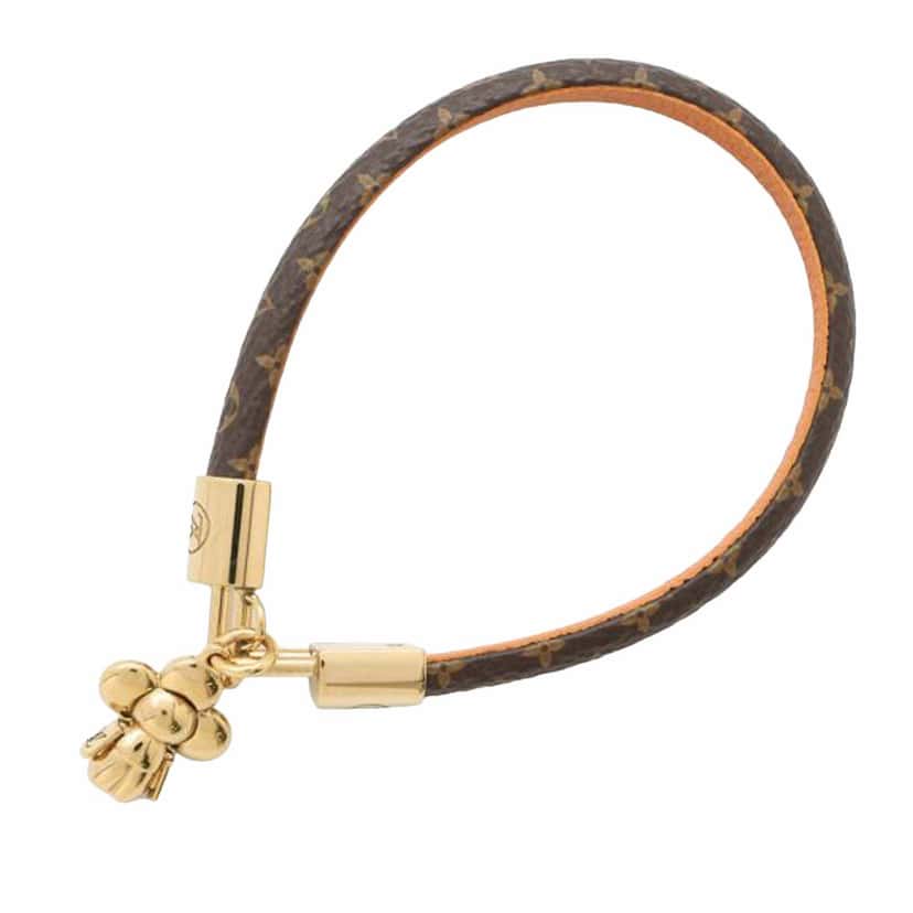Louis Vuitton Monogram Vivienne Charm Bracelet Brown Canvas Good condition - Back View