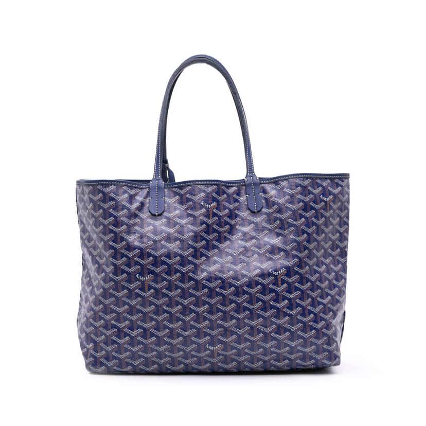 Goyard Goyardine Saint Louis PM Blue Canvas Good condition - Front View