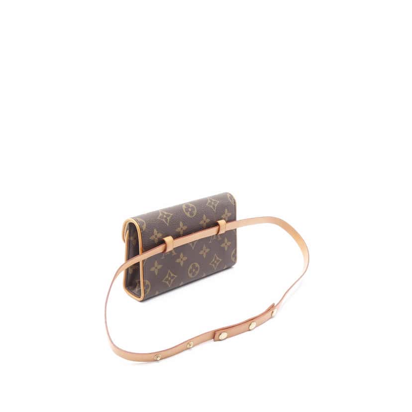 Louis Vuitton Monogram Pochette Florentine Brown Canvas Good condition - Back View