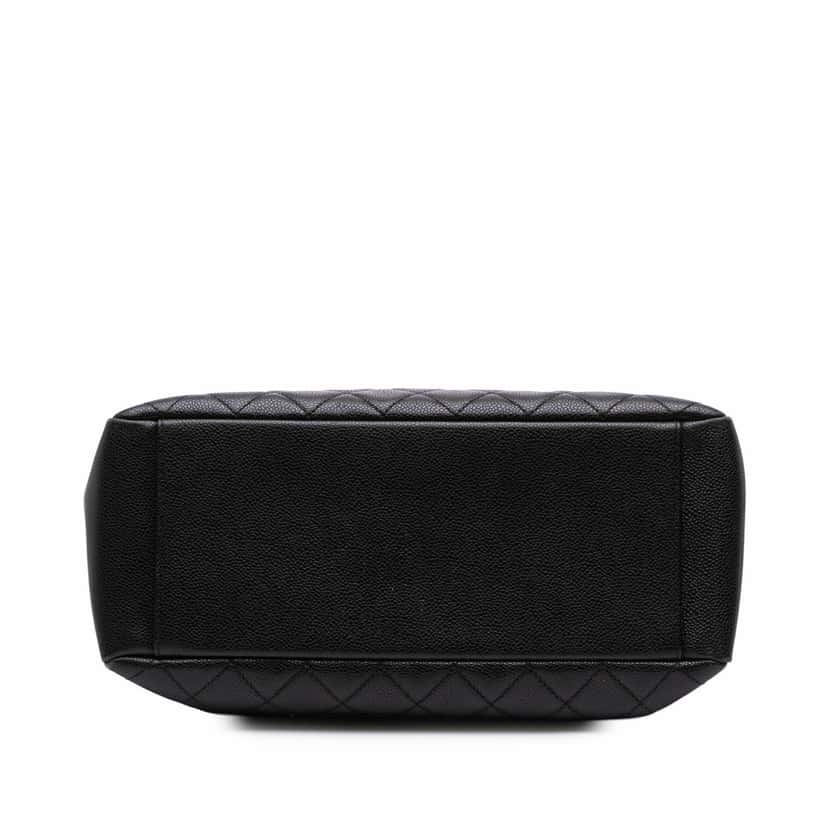 Chanel Caviar Grand Shopping Tote Black Leather Good condition - Inside View