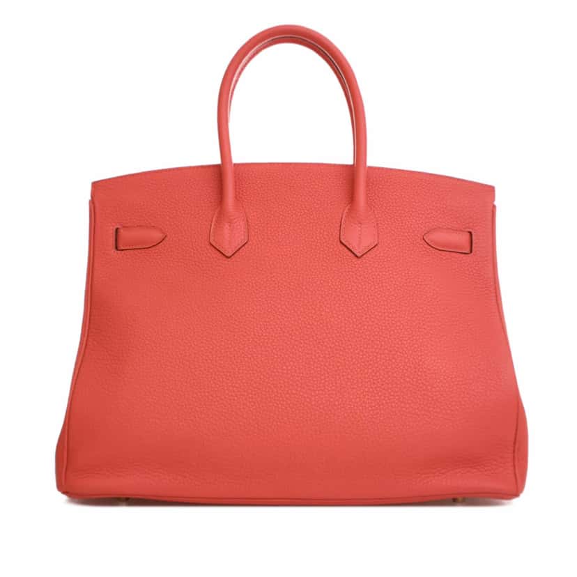 Hermès Togo Birkin Retourne 35 Pink Leather Good condition - Inside View