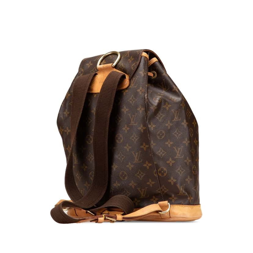 Louis Vuitton Monogram Montsouris GM Brown Canvas Good condition - Back View