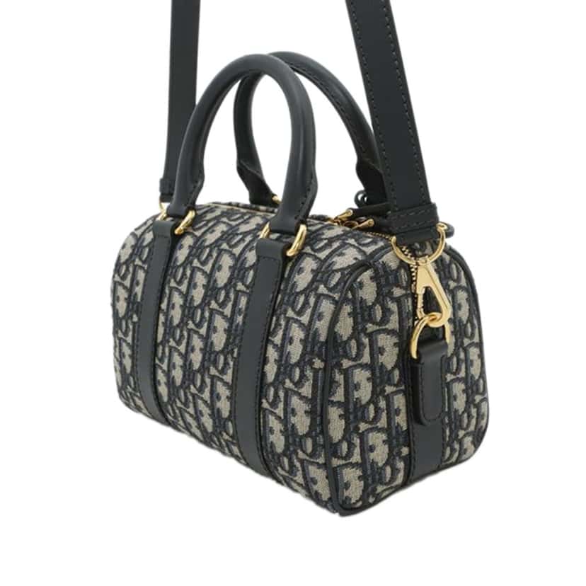 Dior Oblique Canvas Groove 20 Blue Canvas Good condition - Back View