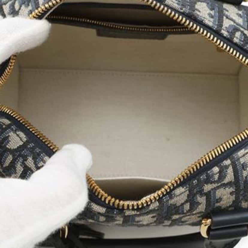 Dior Oblique Canvas Groove 20 Blue Canvas Good condition - Model View