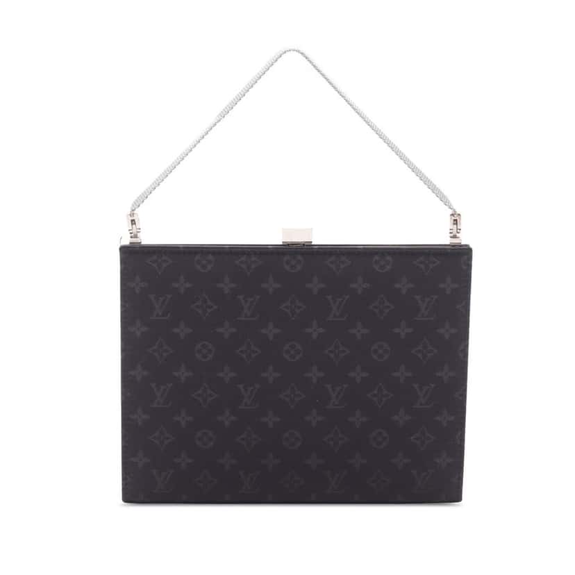 Louis Vuitton Monogram Satin Ange PM Black Satin Good condition - Front View