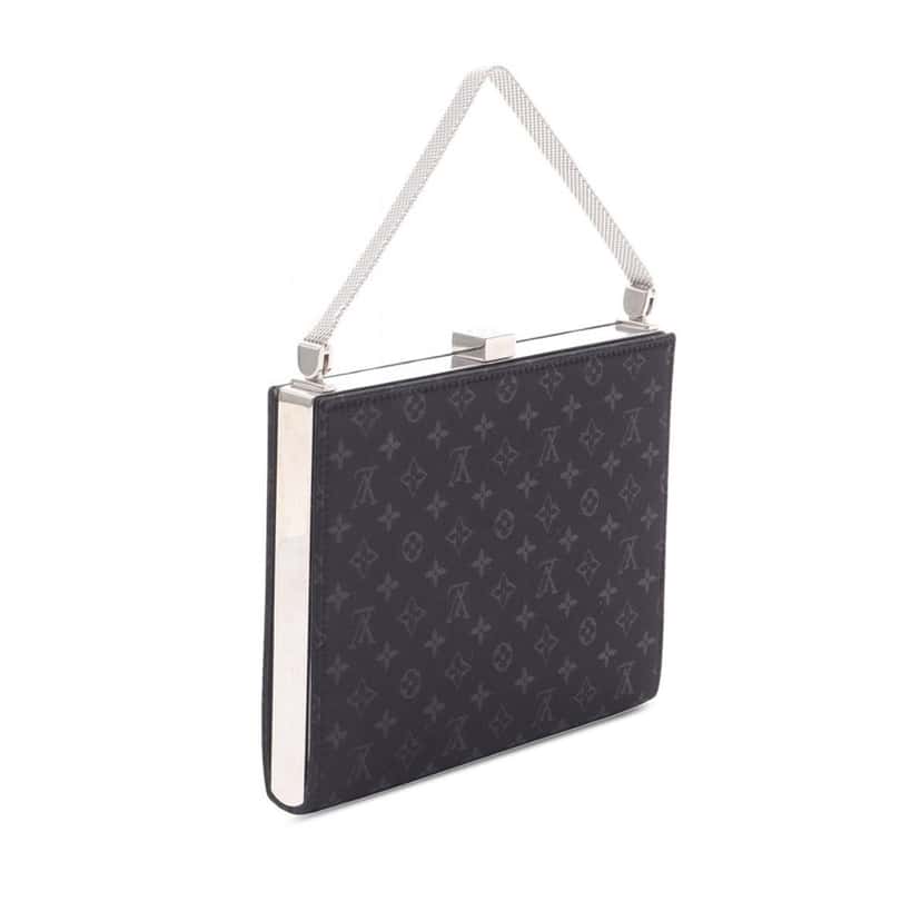 Louis Vuitton Monogram Satin Ange PM Black Satin Good condition - Back View