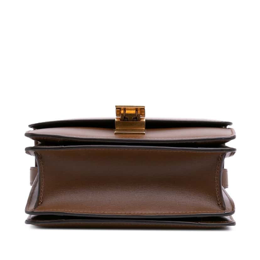 Celine Small Calfskin Classic Box Brown Leather Good condition - Inside View