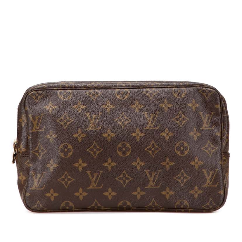 Louis Vuitton Monogram Trousse Toilette 28 Brown Canvas Good condition - Front View
