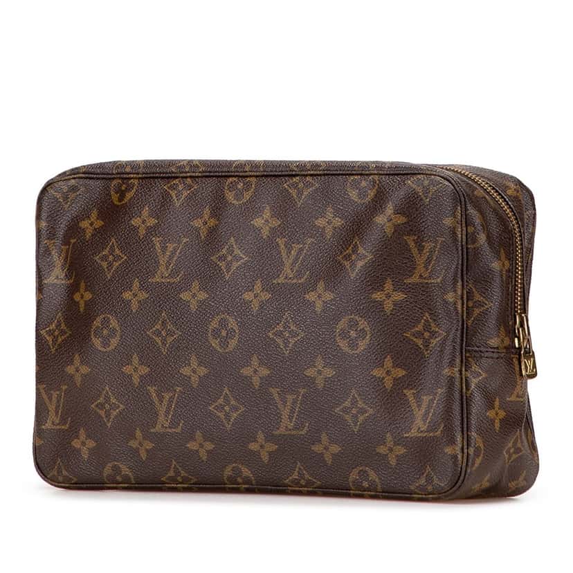 Louis Vuitton Monogram Trousse Toilette 28 Brown Canvas Good condition - Back View