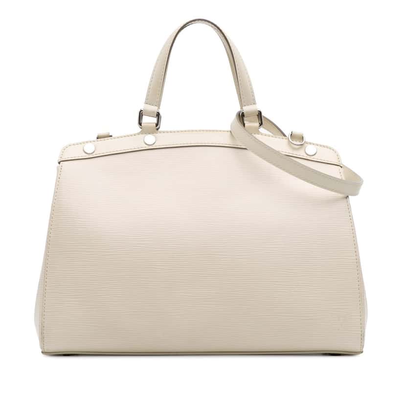 Louis Vuitton Epi Brea MM White Leather Good condition - Front View