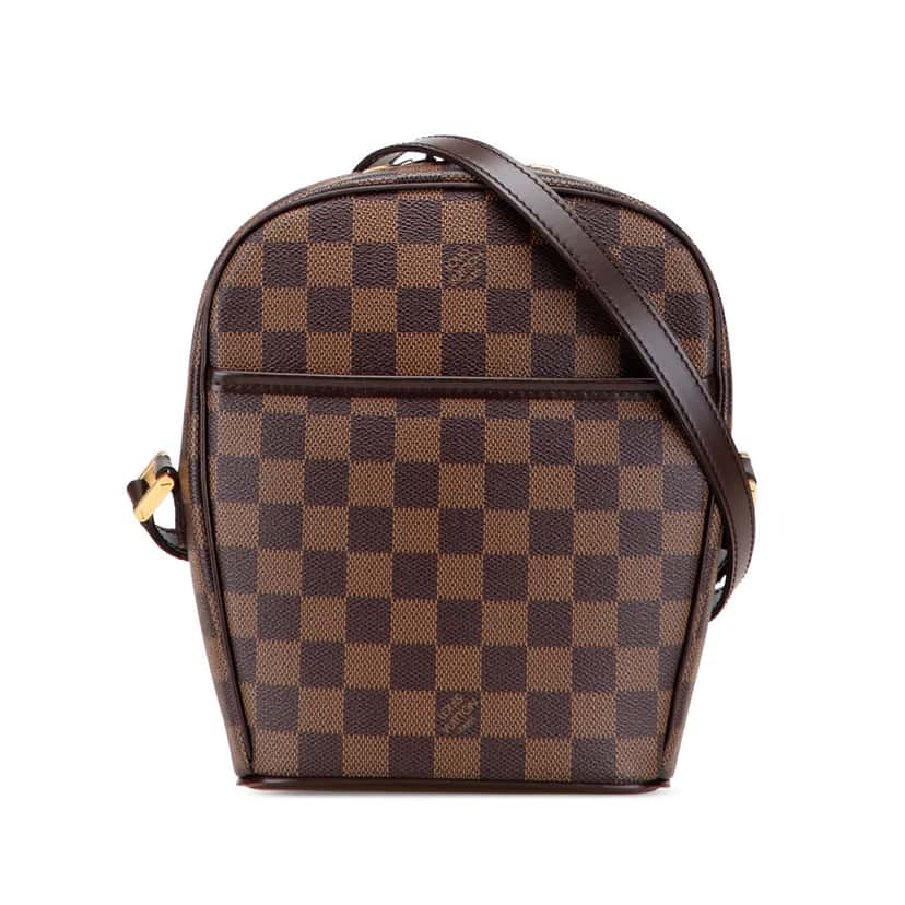 Louis Vuitton Damier Ebene Ipanema PM Brown Canvas Good condition - Front View