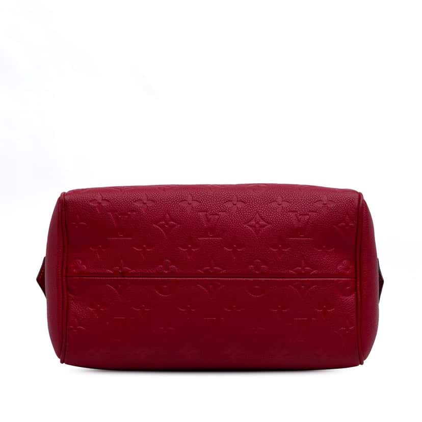 Louis Vuitton Monogram Empreinte Speedy Bandouliere 25 Red Leather Good condition - Inside View