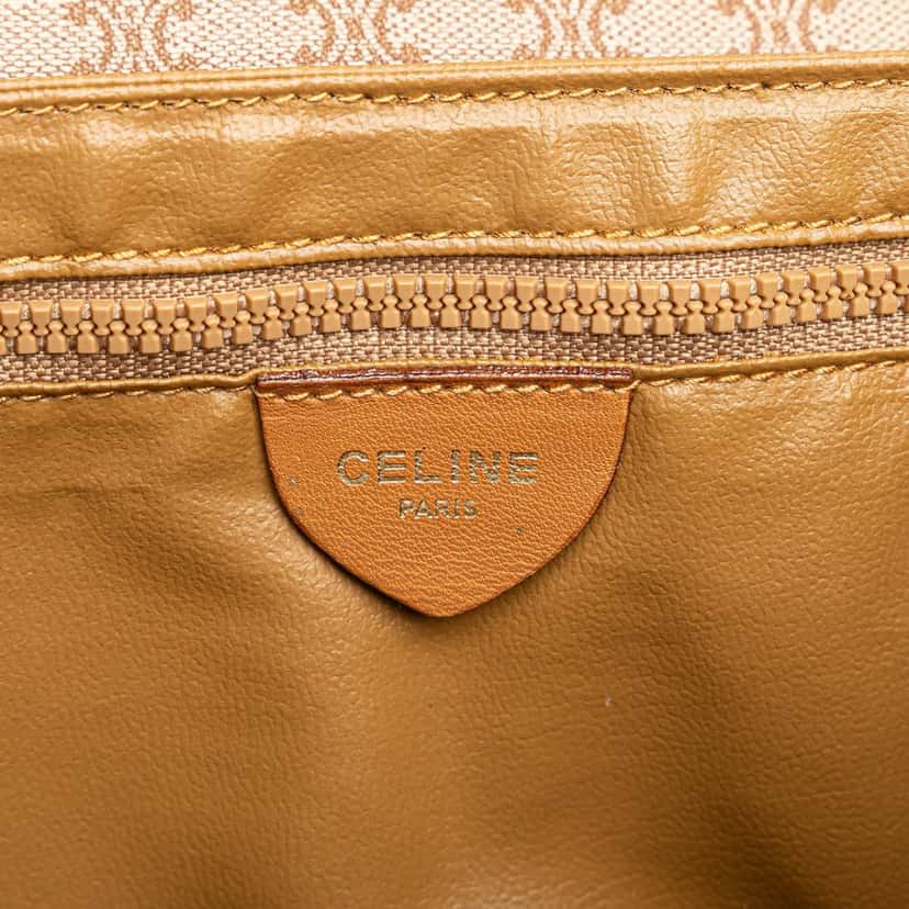 Celine Macadam Coated Canvas Crossbody Brown Canvas Good condition - Box View