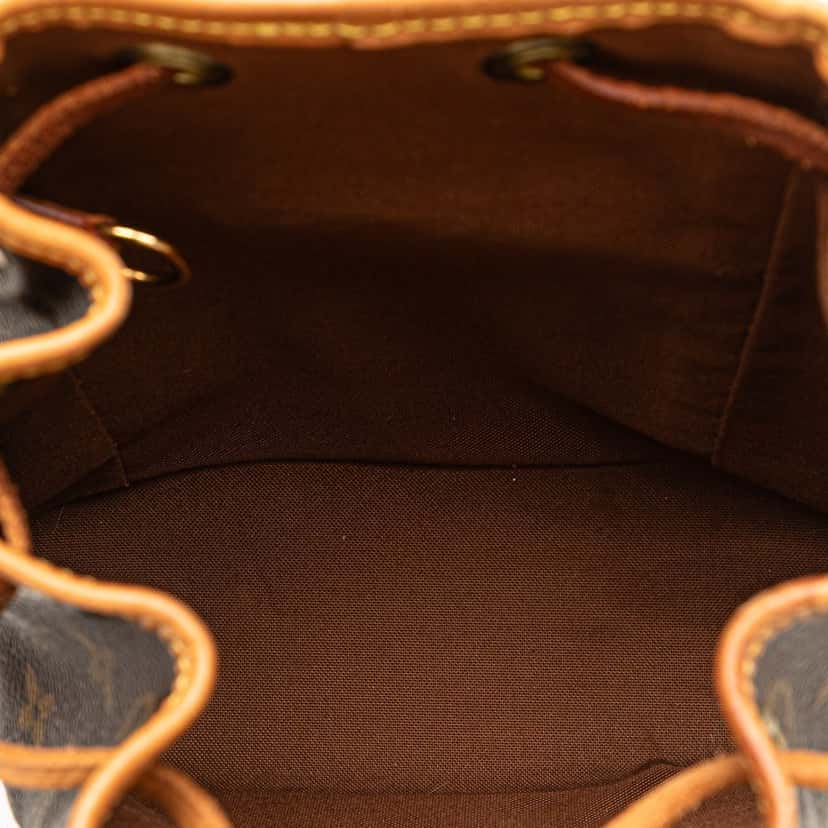 Louis Vuitton Monogram Mini Montsouris Brown Canvas Fair condition - Model View