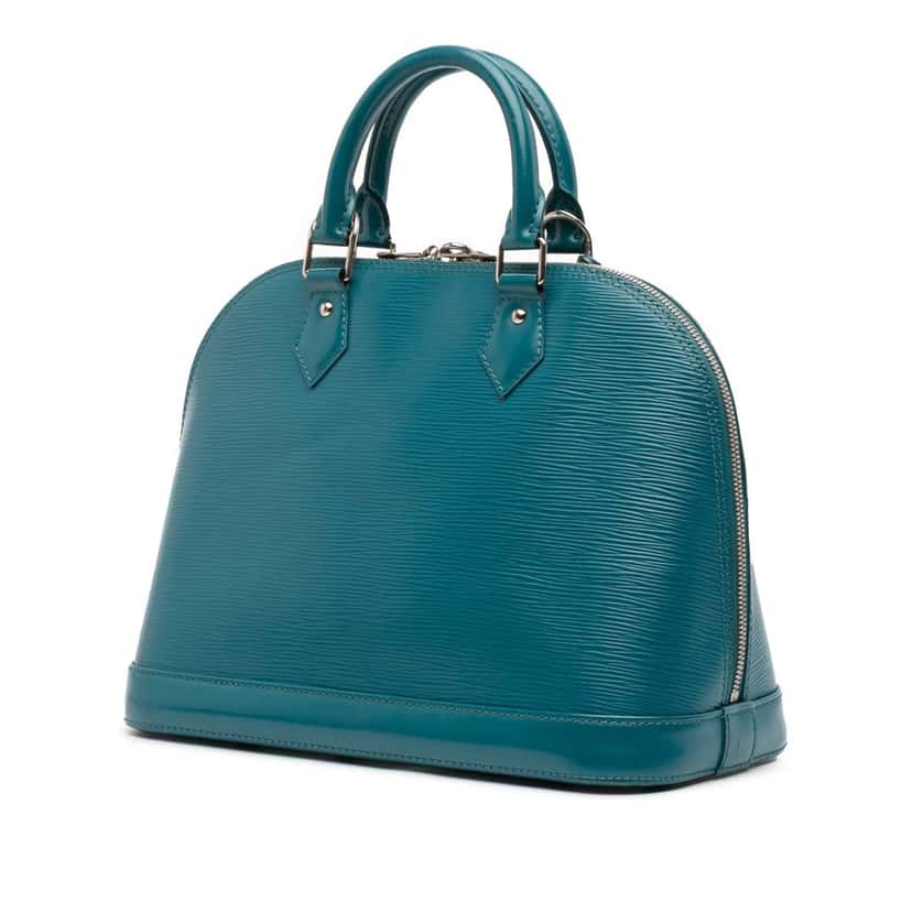 Louis Vuitton Epi Alma PM Blue Leather Good condition - Back View