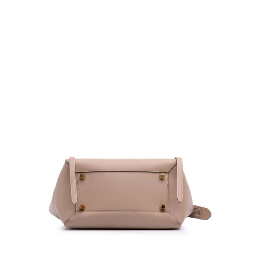 Celine Mini Grained Calfskin Belt Bag Brown Leather Good condition - Inside View