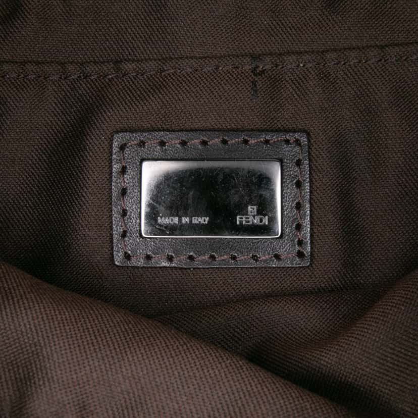 Fendi Zucchino Canvas Crossbody Brown Canvas Good condition - Box View