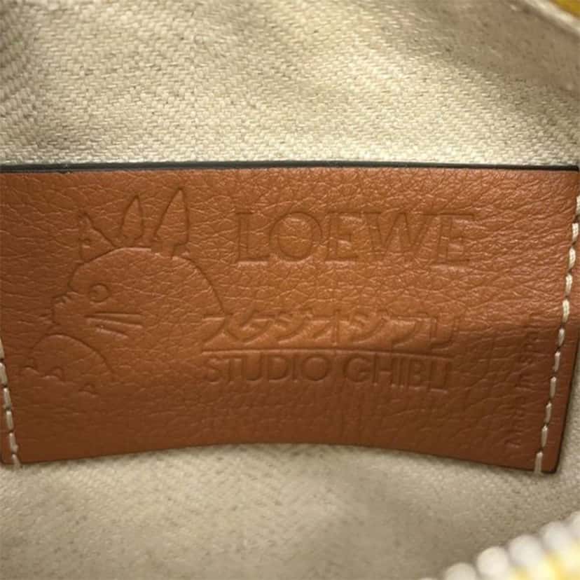 Loewe Studio Ghibli My Neighbor Totoro Mini Calfskin Puzzle Satchel Yellow Leather Good condition - Box View