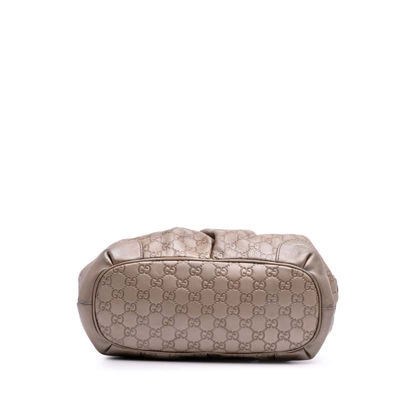 Gucci Guccissima Sukey Satchel Gold Leather Good condition - Inside View