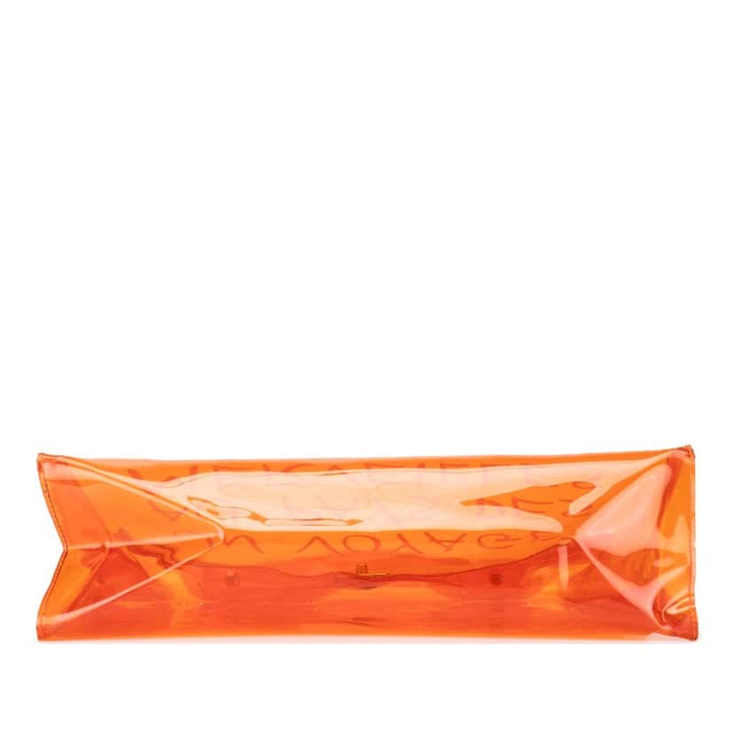 Hermès Vinyl Souvenir De L Exposition Kelly Handbag Orange Good condition - Inside View