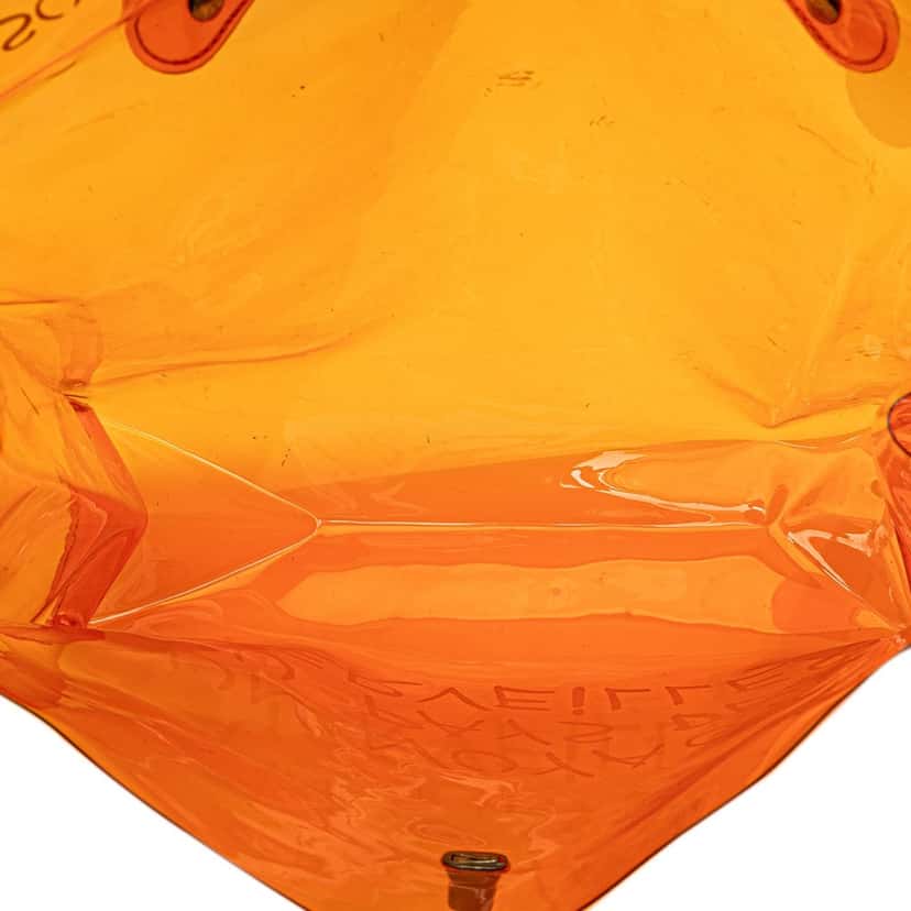 Hermès Vinyl Souvenir De L Exposition Kelly Handbag Orange Good condition - Model View