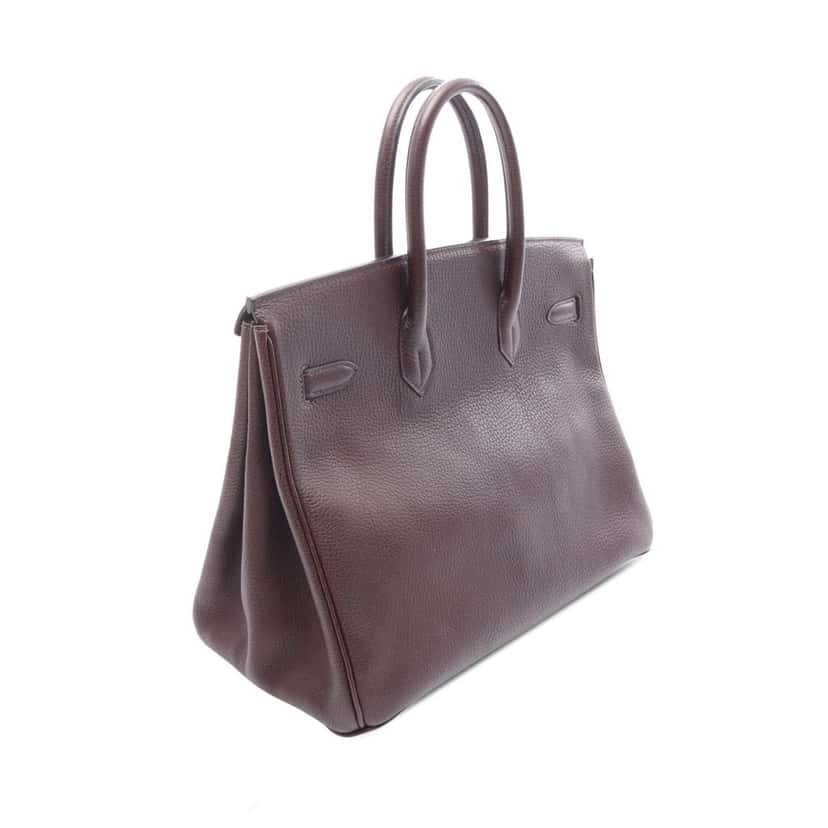 Hermès Ardennes Birkin Retourne 35 Brown Leather Good condition - Back View