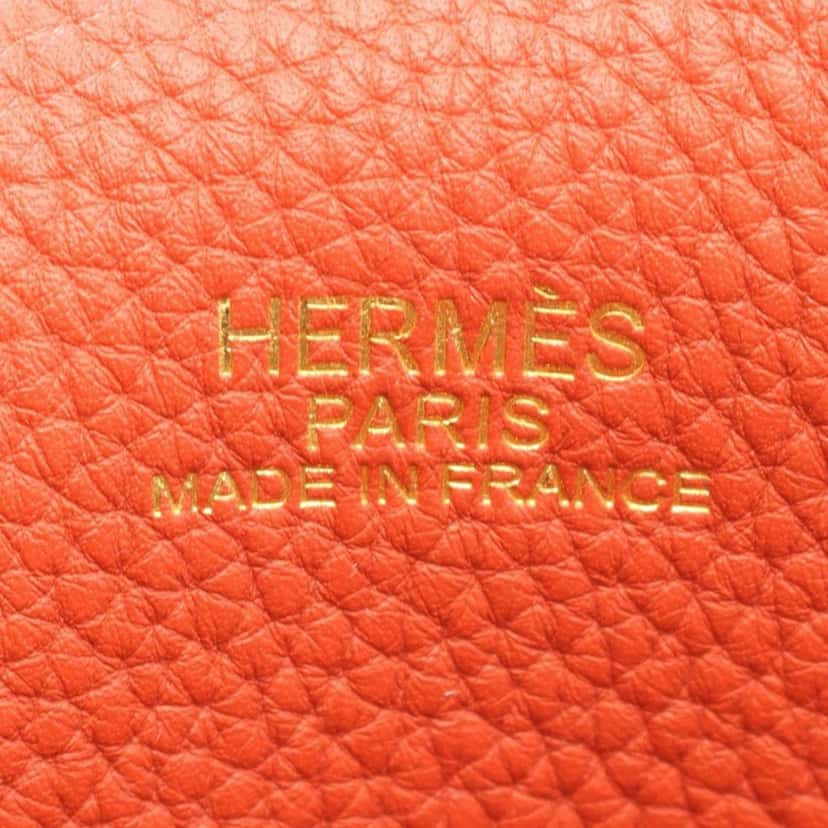 Hermès Clemence Double Sens 36 Brown Leather Good condition - Box View
