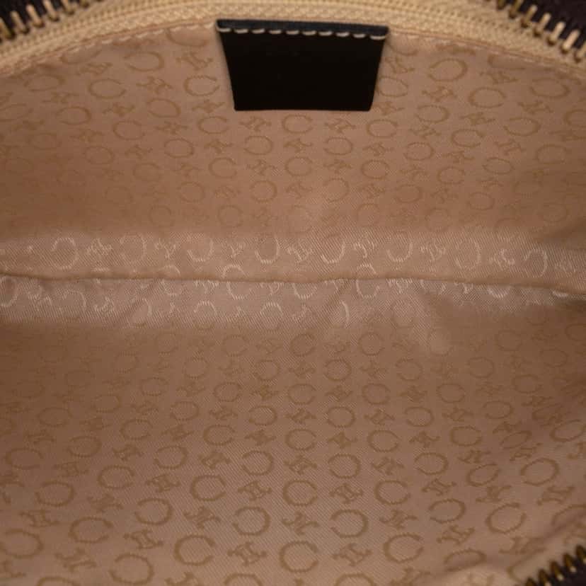 Celine C Macadam Canvas Shoulder Bag Brown Canvas Good condition - Model View