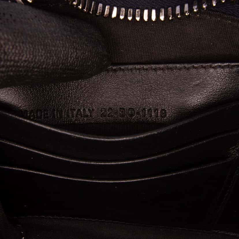 Dior Oblique Canvas Zipped Pouch with Strap Black Canvas Good condition - Box View