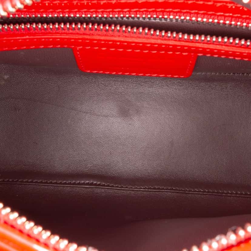 Dior Medium Patent Lady Dior Red Leather Good condition - Model View