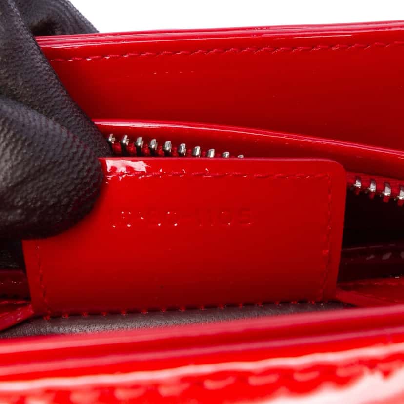 Dior Medium Patent Lady Dior Red Leather Good condition - Box View