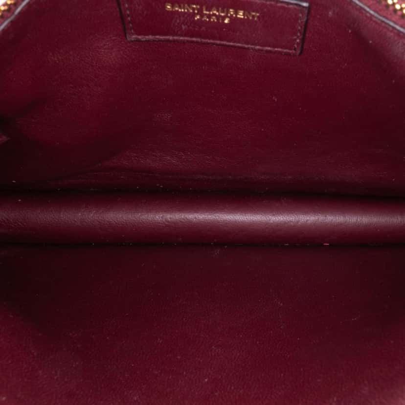 Saint Laurent Calfskin Monogram Cassandra Clasp Bag White Leather Good condition - Model View