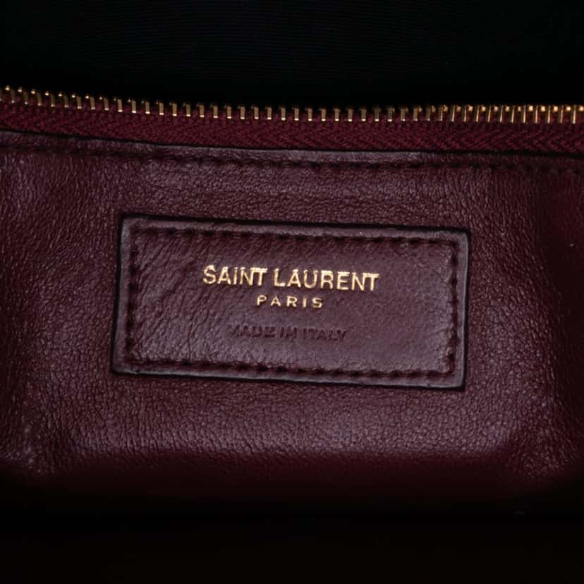 Saint Laurent Calfskin Monogram Cassandra Clasp Bag White Leather Good condition - Box View