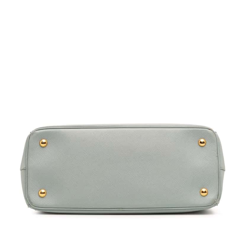 Prada Medium Saffiano Lux Galleria Satchel Blue Leather Good condition - Inside View